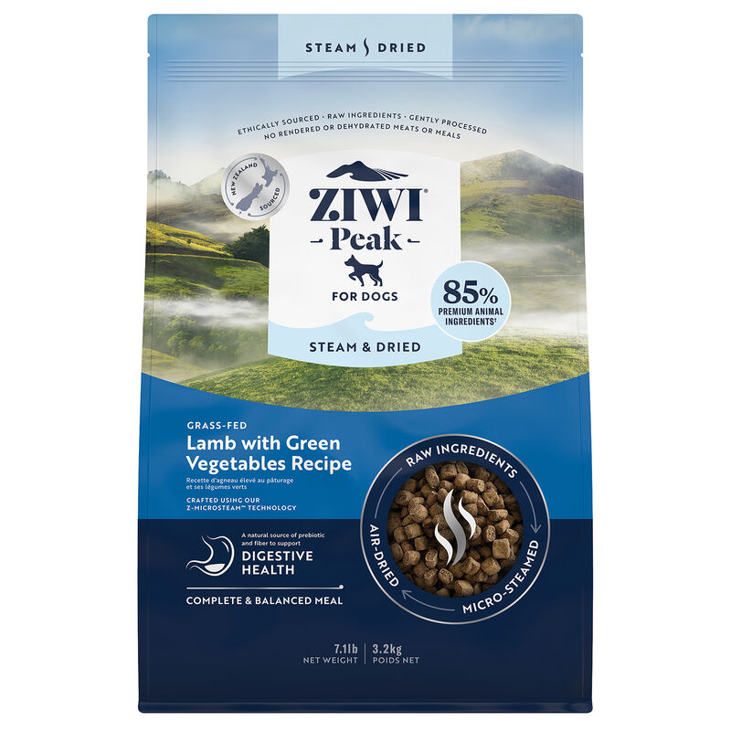 ZIWI, Peak Steam & Dried Lamb with Green Vegetables Dog Food image number null